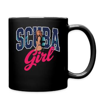 Conception de plongée sous-marine pour fille - Mug uni - noir - Droite