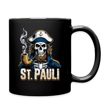 St.Pauli Kiez Hamburg Totenkopf Sankt Pauli - Mug uni - noir - Droite
