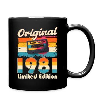 Cassette du 44e anniversaire, octobre 1981 - Mug uni - noir - Droite