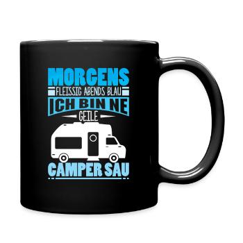 Camper Camping Caravane Dicton - Mug uni - noir - Droite