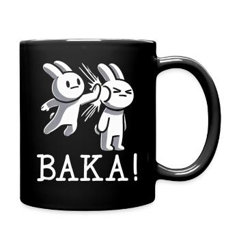Sortez du contact social inutile Baka Anime - Mug uni - noir - Droite
