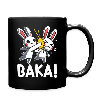Sortez du contact social inutile Baka Anime - Mug uni - noir - Droite