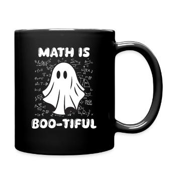Halloween Math Is Boo-tiful Math Ghost Teacher - Full Colour Mug - black - Right