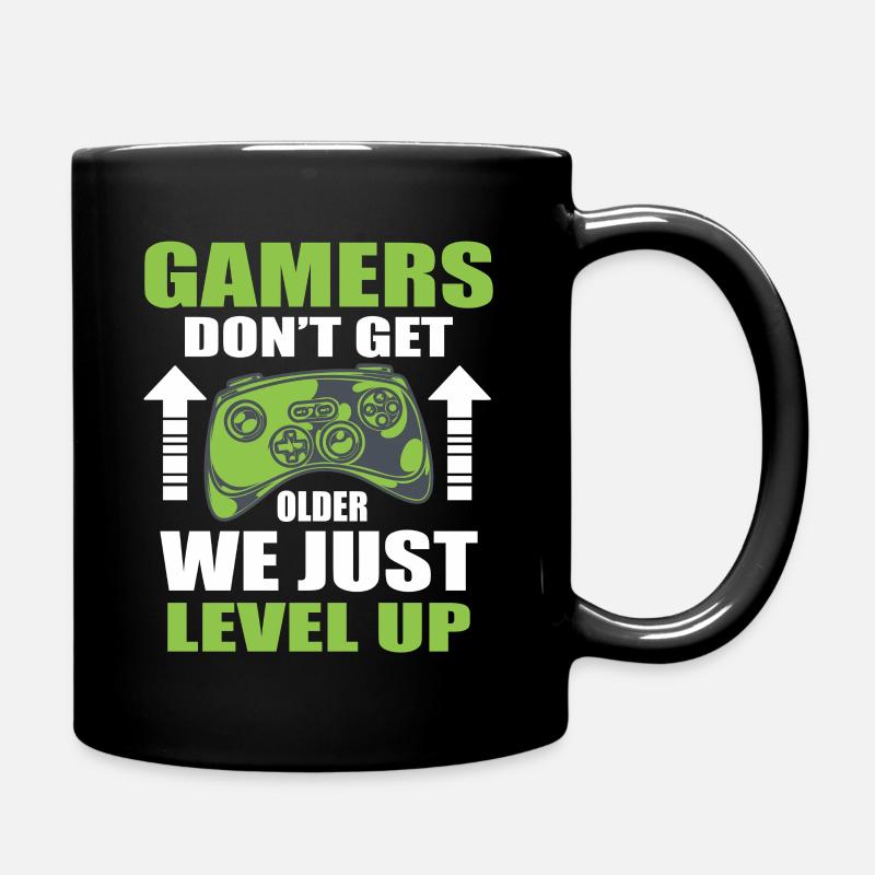Conception motivante Gamer Level Up - Mug uni - noir