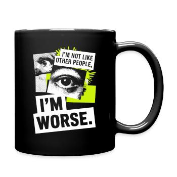 Je ne suis pas comme les autres, je suis pire Frech Gothic - Mug uni - noir - Droite