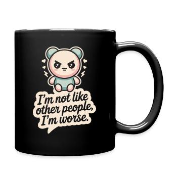 Je ne suis pas comme les autres, je suis pire Frech Gothic - Mug uni - noir - Droite