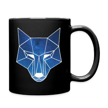 Galactic Wolf's Head - Full Colour Mug - black - Right