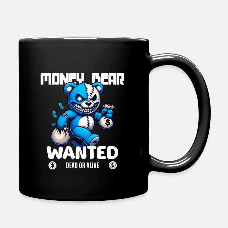 Recherché : mauvais ours, mort ou vif - Mug uni - noir