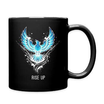 Rise Up Phoenix Glowing Fantasy Motif - Full Colour Mug - black - Right