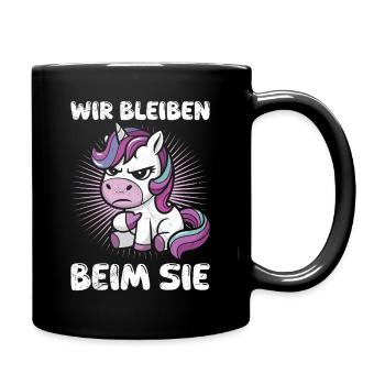 Mallorca WE STAY WITH YOU Anti Flirt Funny - Full Colour Mug - black - Right