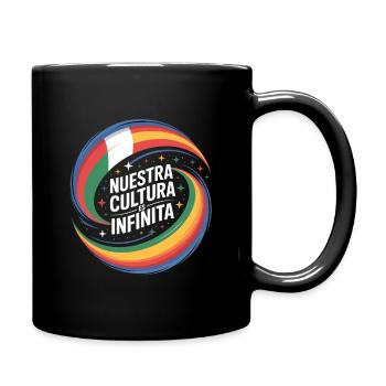 Nuestra Cultura Es Infinita Latino Vielfalt - Tasse einfarbig - Schwarz - Rechts