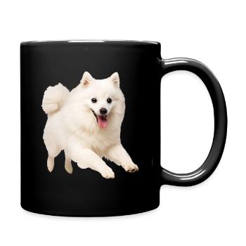 Japan Spitz - Tasse einfarbig - Schwarz - Rechts