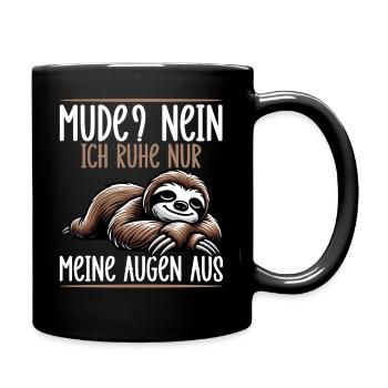 Fatigué Non, je repose juste mes yeux - Mug uni - noir - Droite
