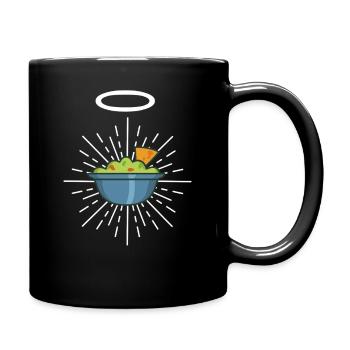 Just Guacamole No Plan Needed Funny Snack Quote - Tasse einfarbig - Schwarz - Rechts