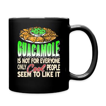 Guacamole Only Cool People Like It Funny Snack - Full Colour Mug - black - Right