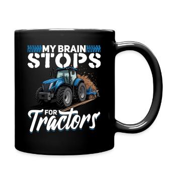 Tractor Kids Farm Lifestyle - Tasse einfarbig - Schwarz - Rechts