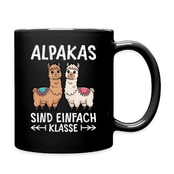 Alpaga Fan LES ALPAGAS SONT JUSTE SUPER Drôle - Mug uni - noir - Droite