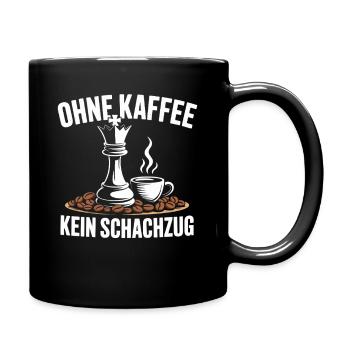 Kaffee Und Schach Schachspieler Coffee Brettspiel - Tasse einfarbig - Schwarz - Rechts