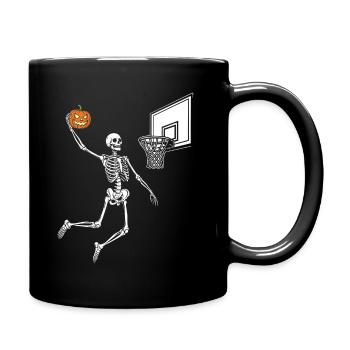 Squelette Basketteur Spooky Halloween - Mug uni - noir - Droite