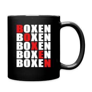 Boxe Sport Entraînement Combattant - Mug uni - noir - Droite