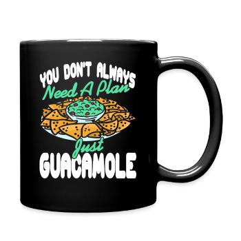 I Know the Guac Is Extra Funny Avocado Quote Meme - Tasse einfarbig - Schwarz - Rechts