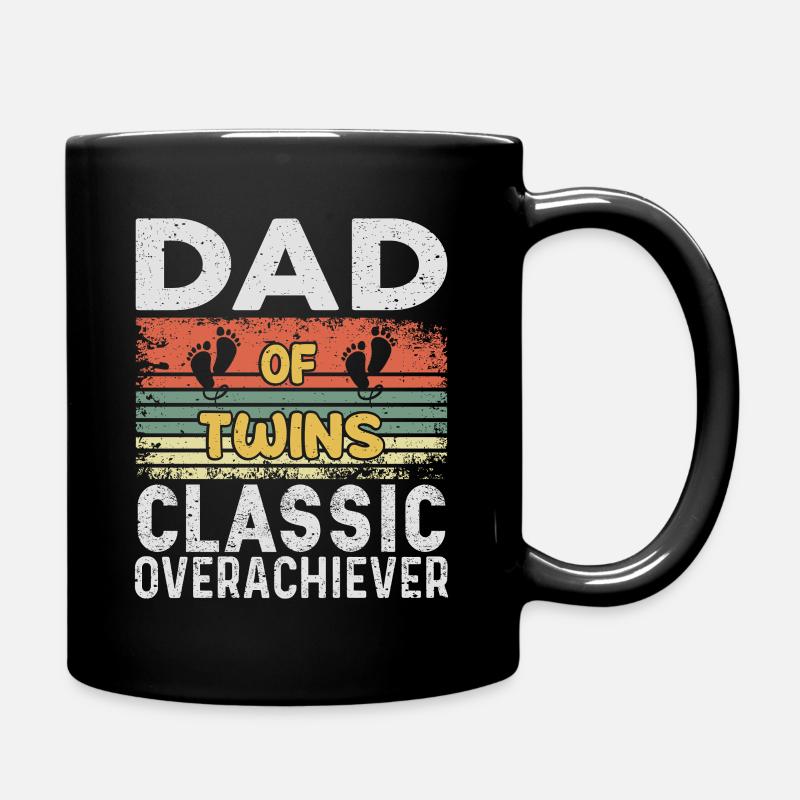 Vater von Twins Classic Overachiever - Tasse einfarbig - Schwarz