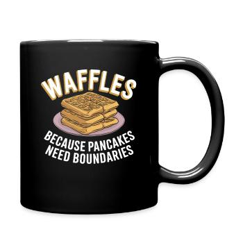 Waffles and pancakes Contitorei Bakery Pastries - Full Colour Mug - black - Right
