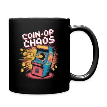 Coin-OP Chaos Pop Culture Retro Video Game - Full Colour Mug - black - Right