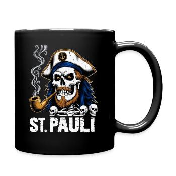 St.Pauli Kiez Hamburg Totenkopf Sankt Pauli - Mug uni - noir - Droite