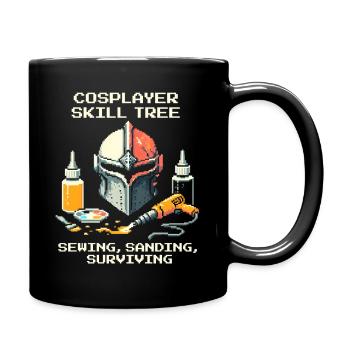 Skilltree: Sewing, Sanding, Survival | Cosplay - Full Colour Mug - black - Right
