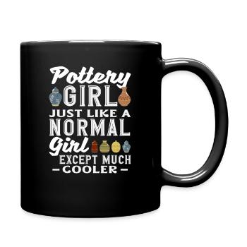 Töpfer Mädchen Viel Cooler Als Normal - Mug uni - noir - Droite