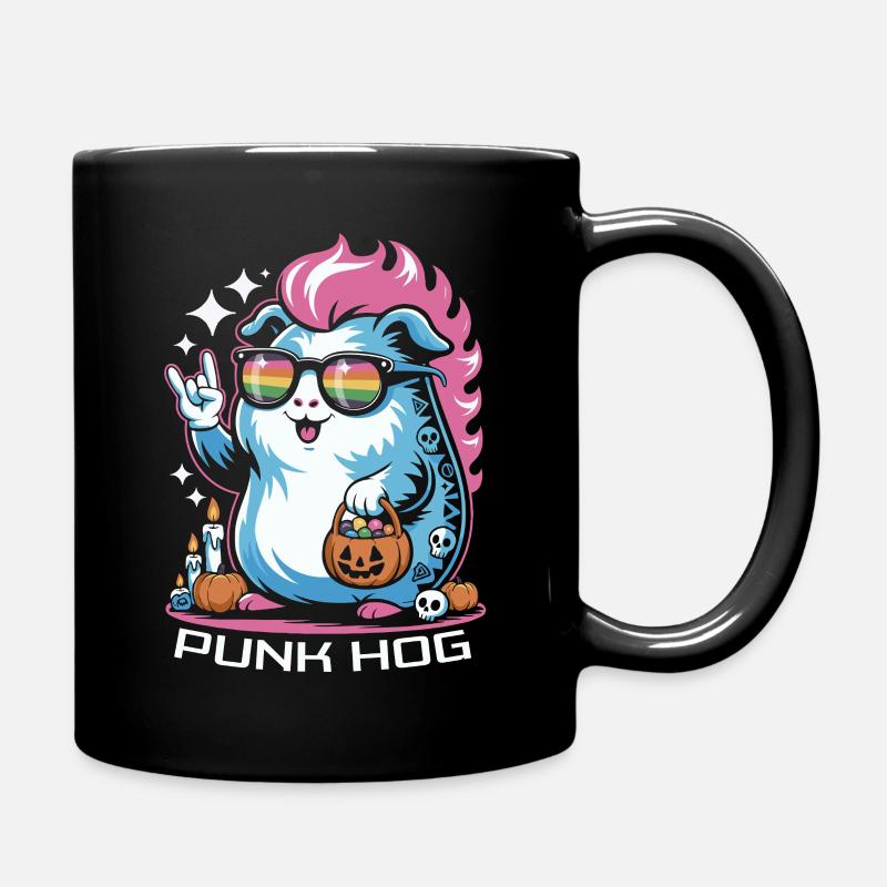 Meerschein punk coloré pour Halloween - Mug uni - noir