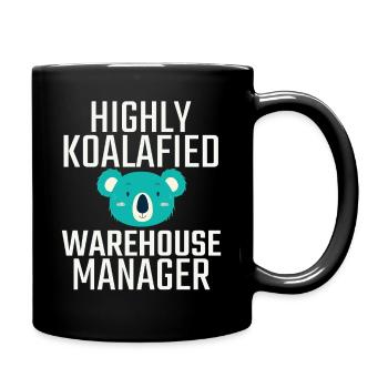 Warehouse Manager Koalafied - Tasse einfarbig - Schwarz - Rechts