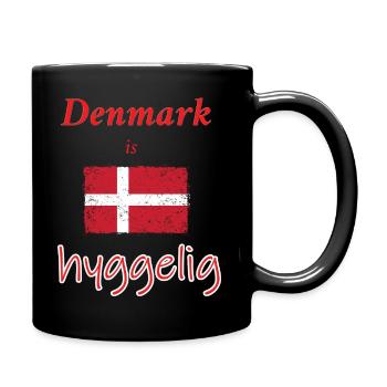 Hygelige Denmark Flag Illustration - Tasse einfarbig - Schwarz - Rechts