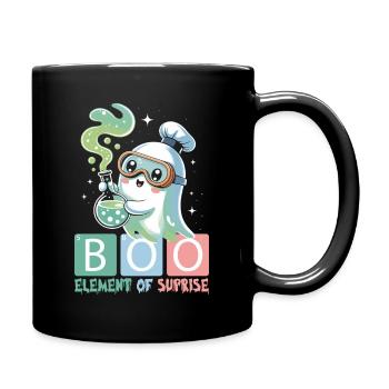 Geist Niedliche Halloween Herbst - Tasse einfarbig - Schwarz - Rechts