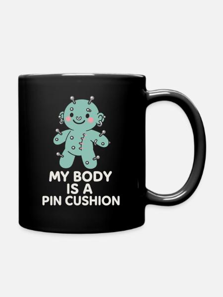 Piercing Addict Body Mod Enthusiast - Full Colour Mug - black
