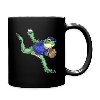 Frog Baseball Gant de baseball - Mug uni - noir - Droite