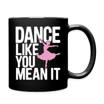 Dansez comme vous le pensez Typographie Design - Mug uni - noir - Droite