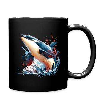Orque Épaulard - Mug uni - noir - Droite