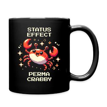 Statuseffekt: Perma-krabbelig | Krabbe, Meer - Tasse einfarbig - Schwarz - Rechts