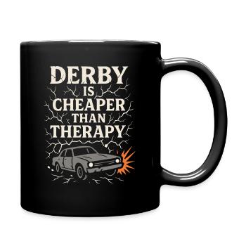 Demolition Derby Fan Pit Crew Crash Driver Fair - Tasse einfarbig - Schwarz - Rechts