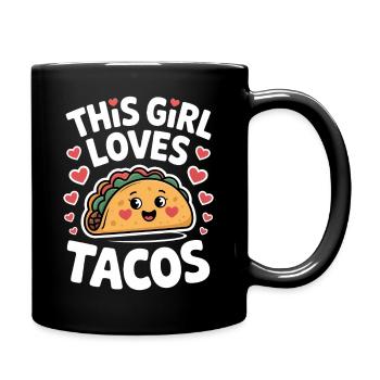 Taco Saying Mexican Food Joke Taco Gift - Full Colour Mug - black - Right