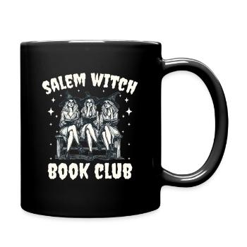 Salem Witch Book Club Retro Witches Reading - Full Colour Mug - black - Right