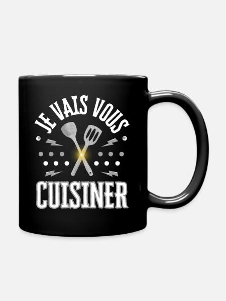 ICH KOCHE FÜR DICH - Tasse einfarbig - Schwarz