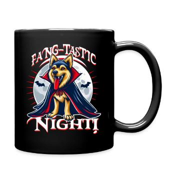 Vampire Chien Fang-tastic Nuit d’Halloween - Mug uni - noir - Droite