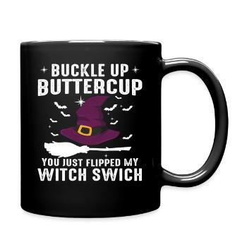Witch Switch Halloween - Full Colour Mug - black - Right