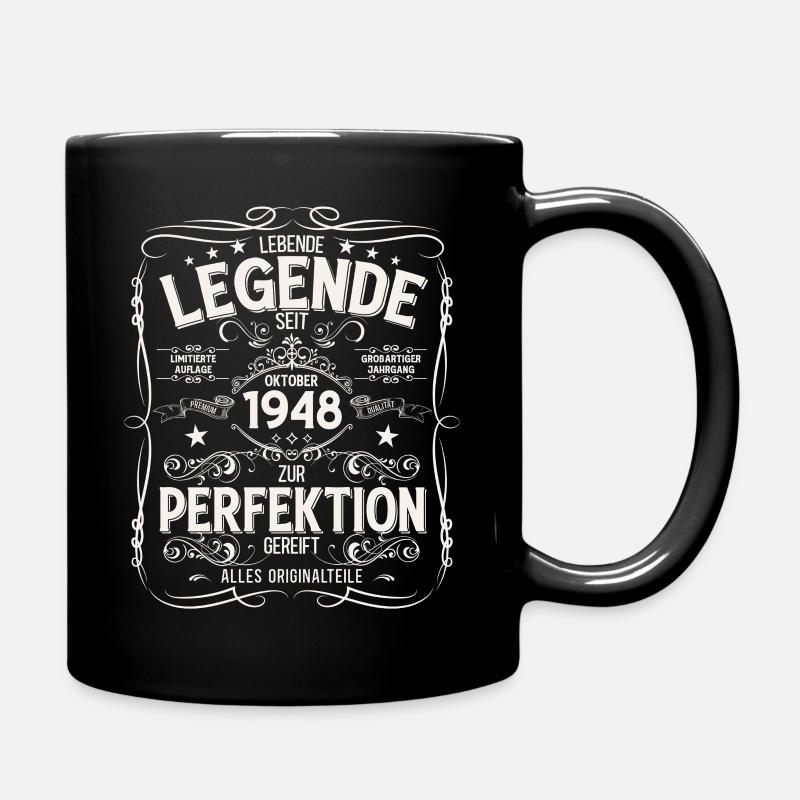 77e anniversaire Original octobre 1948 - Mug uni - noir