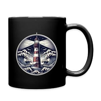 lighthouse - Full Colour Mug - black - Right