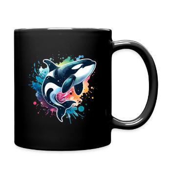 Orque Épaulard - Mug uni - noir - Droite