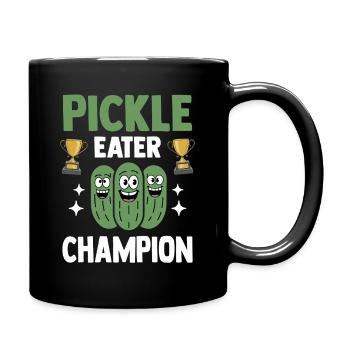 Champion des cornichons Cucumber Lover - Mug uni - noir - Droite